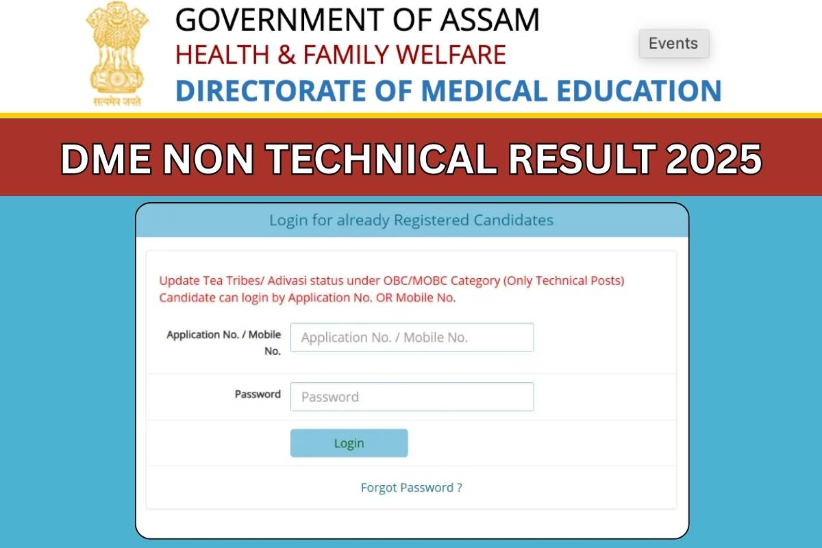DME Non Technical Result 2025