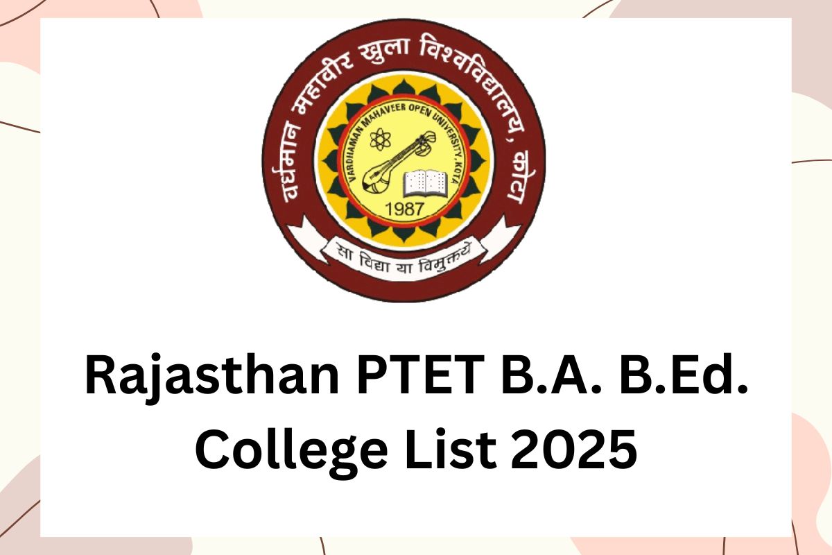 Rajasthan PTET B.A. B.Ed. College List 2025