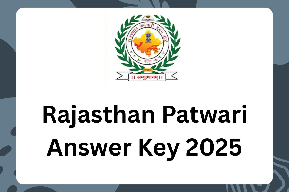 Rajasthan Patwari Answer Key 2025 - Cut Off Marks Expected & Previous